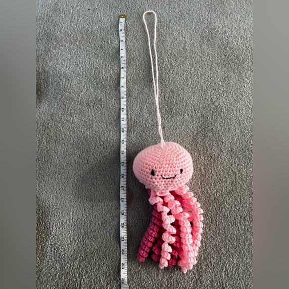 Hand Crocheted Hanging Squishy the Jellyfish! - Picture 3 of 8